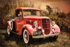 RLV345 - Little Red Truck - 18x12