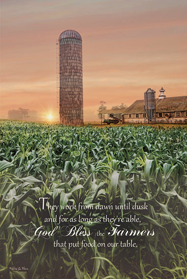 Robin-Lee Vieira RLV483 - God Bless Farmers - Farm, Barn, Silo, Corn, Religious, Prayer from Penny Lane Publishing