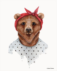 RN124 - Bear in Bandana - 12x16