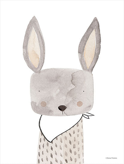 Rachel Nieman RN261 - RN261 - Ella the Rabbit - 12x16 Baby, Rabbit, Kid's Art, Neutral Colors, Illustrative from Penny Lane