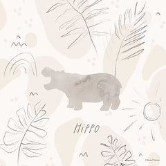 RN369 - Jungle Safari Hippo - 12x12