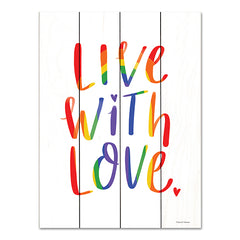 RN440PAL - Live with Love Rainbow - 12x16