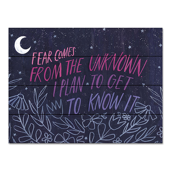 Rachel Nieman RN455PAL - RN455PAL - Fear Comes From the Unknown - 16x12 Fear Comes From the Unknown, Moon, Typography, Signs from Penny Lane