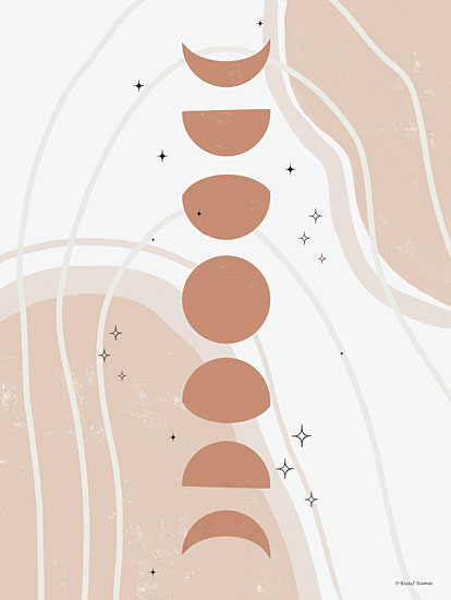 Rachel Nieman RN479 - RN479 - Desert Moon Phase - 12x16 Astronomy & Celestial, Moons, Phases of the Moon, Neutral Palette from Penny Lane