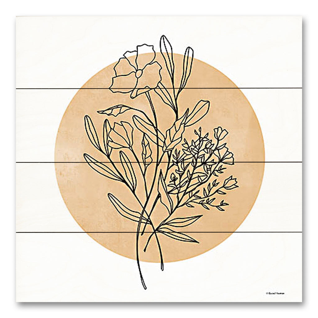 Rachel Nieman RN485PAL - RN485PAL - Moon Flowers - 12x12 Flowers, Sketch, Drawing Prints, Moon from Penny Lane