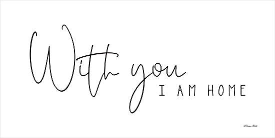 Susan Ball SB1013 - SB1013 - With You - 18x9 With You I am Home, Home, Family, Spouses, Marriage, Typography, Signs from Penny Lane