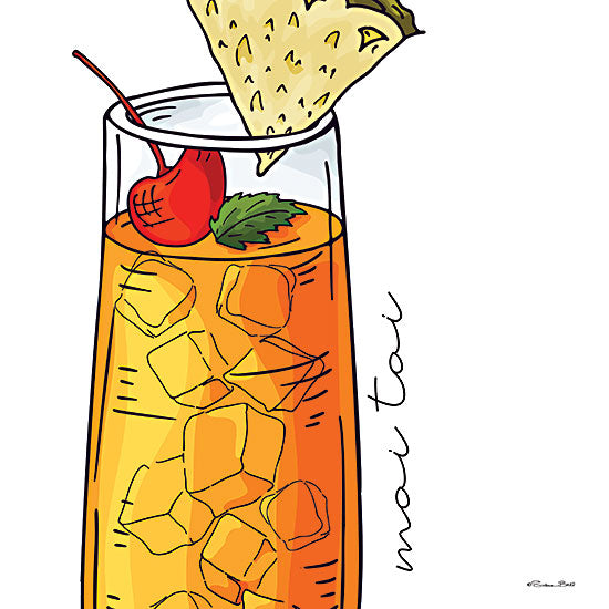 Susan Ball SB1072 - SB1072 - Mai Tai     - 12x12 Mai Tai Cocktail, Kitchen, Cocktails, Drink, Bar, Typography, Signs from Penny Lane