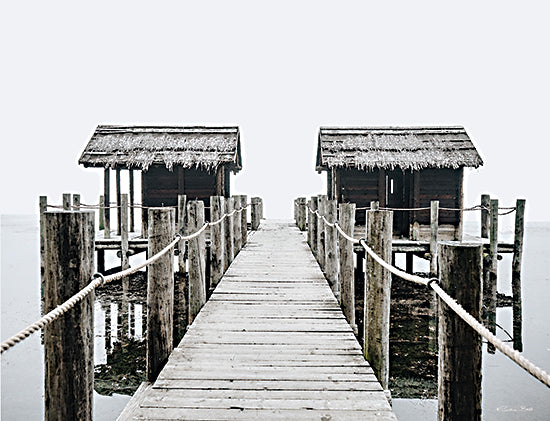 Susan Ball SB1143 - SB1143 - Ocean Pier - 16x12 Coastal, Landscape, Ocean Pier, Sheds, Huts, Pier, Photography from Penny Lane