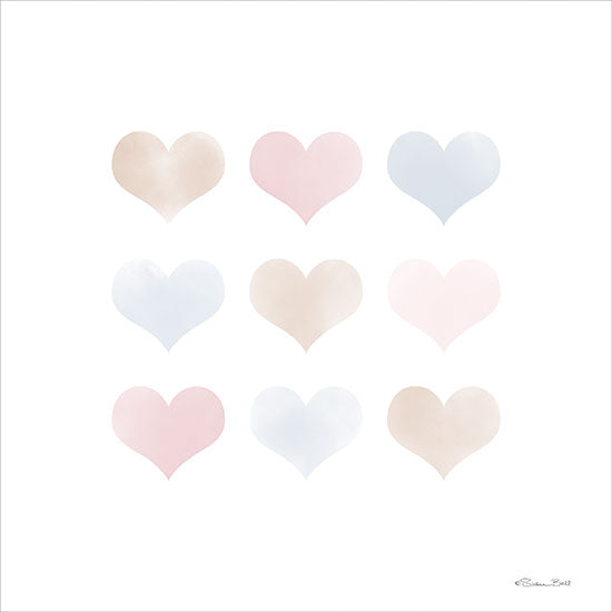 Susan Ball Licensing SB1218LIC - SB1218LIC - Watercolor Hearts - 0  from Penny Lane