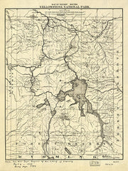 SDS1123 - Yellowstone National Park Map - 12x16