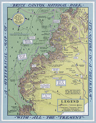 SDS1133 - Bryce Canyon National Park Map - 12x16