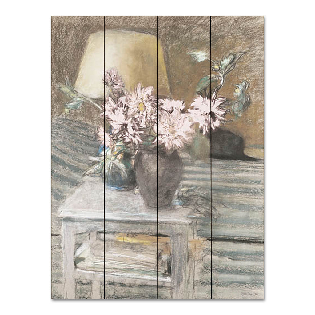 Stellar Design Studio SDS1152PAL - SDS1152PAL - Soft Floral in Vase - 12x16 Abstract, Still Life, Flowers, Vase, Lamp from Penny Lane