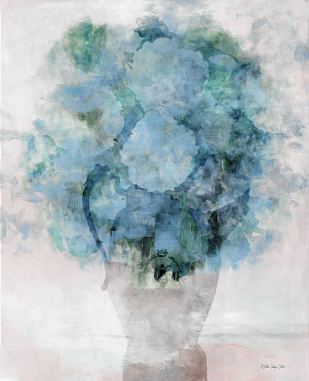 Stellar Design Studio SDS1160 - SDS1160 - Floral Secrets 1 - 12x16 Abstract, Flowers, Blue Flowers, Vase, Bouquet, Blooms, Botanical from Penny Lane