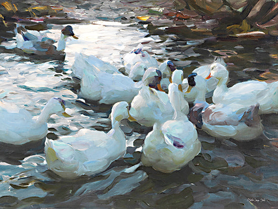 Stellar Design Studio SDS1178 - SDS1178 - Ducks by the Lake 3 - 16x12 Ducks, Lake, Landscape, Summer, Traditional, Raft of Ducks from Penny Lane