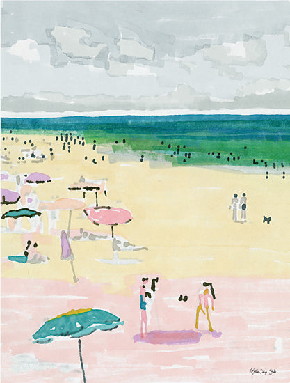 Stellar Design Studio SDS222 - SDS222 - Beach Days 2 - 12x16 Beach, Modern, Abstract, Umbrellas, Tropical from Penny Lane