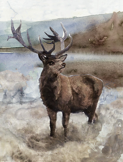 Stellar Design Studio SDS249 - SDS249 - Grand Elk 2 - 12x16 Landscape, Elk, Mountains, Lake from Penny Lane