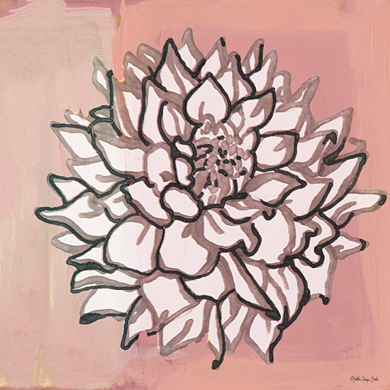 Stellar Design Studio SDS268 - SDS268 - Pink and Gray Floral 1 - 12x12 Floral, Portrait from Penny Lane