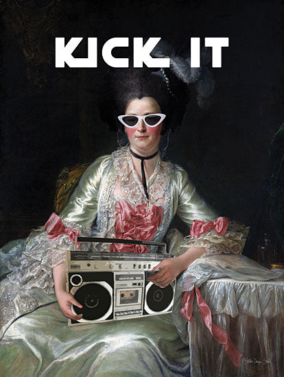 Stellar Design Studio SDS331 - SDS331 - Kick It - 12x16 Signs, Typography, Kick It, Humor, Boombox, Sunglasses, Tween from Penny Lane