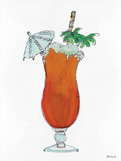 Stellar Design Studio SDS356 - SDS356 - Tropical Cocktail - 12x16 Cocktail, Tropical, Mini Umbrella from Penny Lane