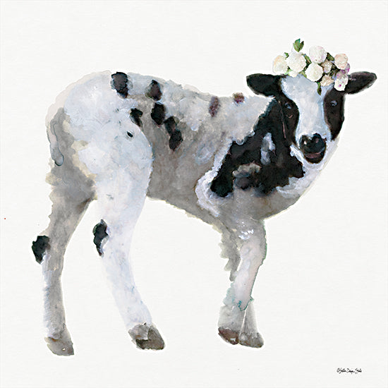 Stellar Design Studio SDS516 - SDS516 - Ella Mae - 12x12 Cow, Farm Animal, Flower Crown from Penny Lane