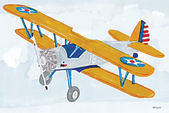 Stellar Design Studio SDS522 - SDS522 - Biplane I - 18x12 Airplane, Biplane, Children, Kid's Art from Penny Lane