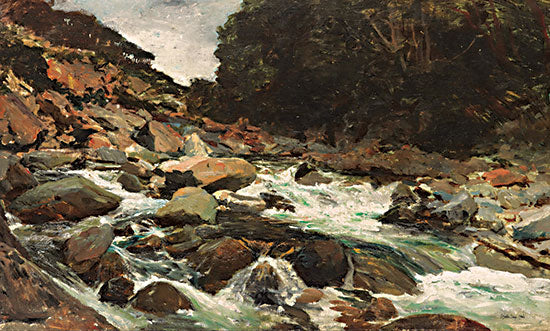 Stellar Design Studio SDS669 - SDS669 - Rocky Stream     - 18x12 Abstract, Landscape, Rocks, River, Current from Penny Lane