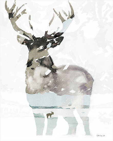 Stellar Design Studio SDS805 - SDS805 - Elk Impression 1 - 12x16 Abstract, Elk, Winter, Wildlife from Penny Lane