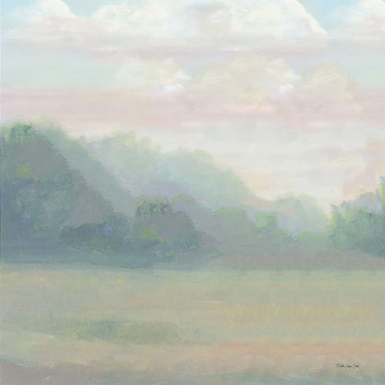 Stellar Design Studio SDS821 - SDS821 - Peaceful Calm 1 - 12x12 Abstract, Landscape, Trees, Pastel, Serene from Penny Lane