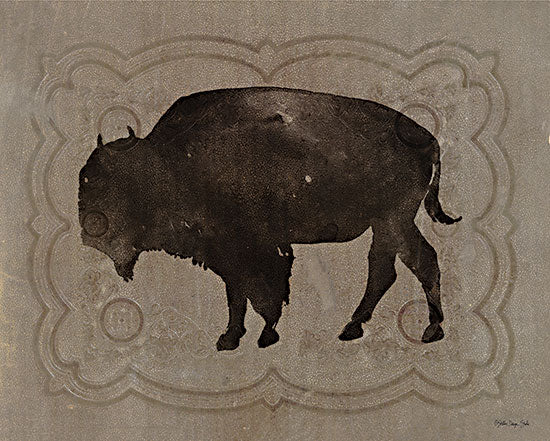 Stellar Design Studio SDS862 - SDS862 - Buffalo Impression 2 - 16x12 Buffalo, Portrait, Silhouette, Western from Penny Lane