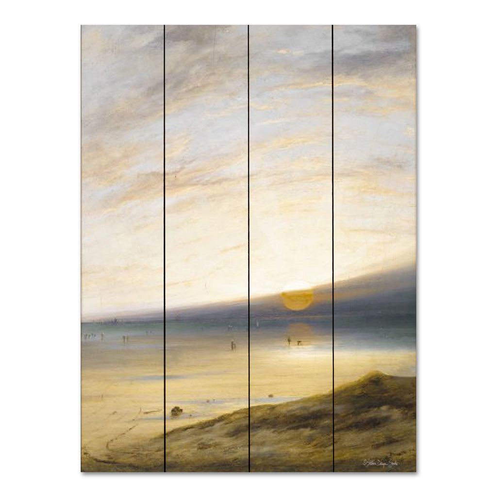 Stellar Design Studio SDS883PAL - SDS883PAL - Sunset on the Beach at Sark - 12x16 Abstract, Coastal, Beach, Sunset, Nature from Penny Lane