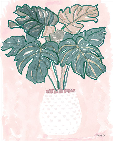 Stellar Design Studio SDS924 - SDS924 - Pink Palms 2 - 12x16 Palm Leaves, Tropical, Coastal from Penny Lane