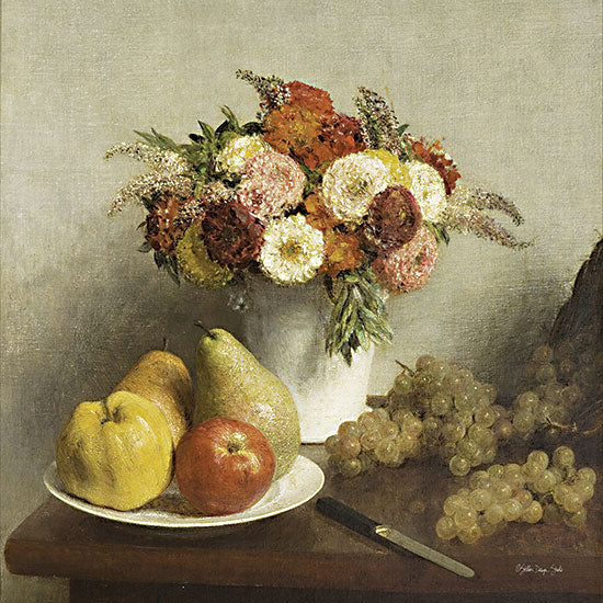 Stellar Design Studio SDS947 - SDS947 - Vintage Still Life - 12x12 Still Life, Fruit, Flowers, Old Fashioned, Vintage, Traditional from Penny Lane