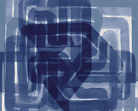 Stellar Design Studio SDS996 - SDS996 - Indigo Equation - 16x12 Abstract, Blue & White, Contemporary from Penny Lane