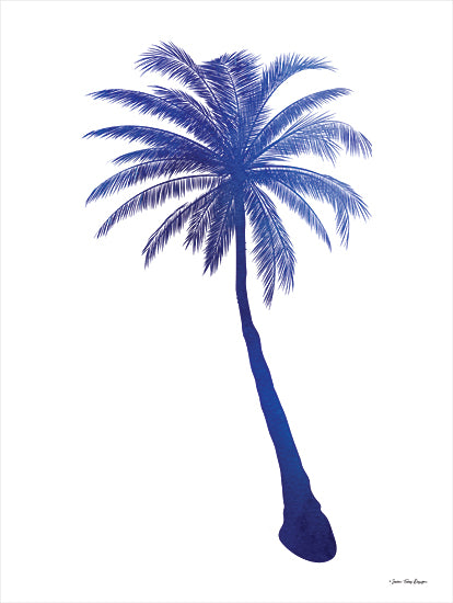 Seven Trees Design ST746 - ST746 - Blue Palm Tree I - 12x16 Palm Tree, Blue & White, Coastal, Trees from Penny Lane