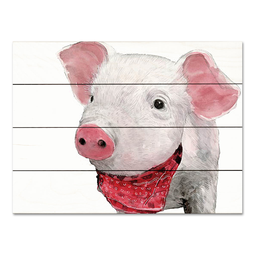 White Ladder WL152PAL - WL152PAL - Hamlet the Pig - 16x12 Pig, Bandana, Whimsical, Farm Animal, Portrait from Penny Lane