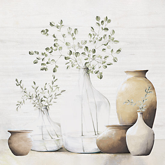 White Ladder WL203 - WL203 - Sage Dreams - 12x12 Still Life, Vases, Greenery, Neutral Palette, Terra Cotta Pots, Glass Vases from Penny Lane