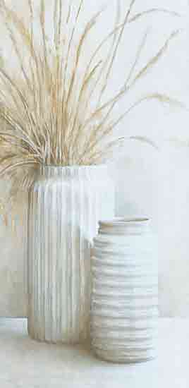 White Ladder WL241 - WL241 - Neutral Sophistication I - 9x18 Still Life, Vases, Decorative Grass, Ceramic Vases, Neutral Palette, Neutral Sophistication from Penny Lane