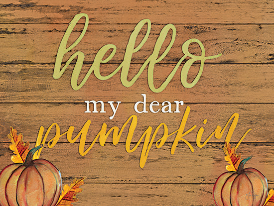 Yass Naffas Designs YND258 - YND258 - My Dear Pumpkin - 16x12 Fall, Hello My Dear Pumpkin, Typography, Signs, Textual Art, Inspirational, Pumpkins, Decorative, Wood Background from Penny Lane