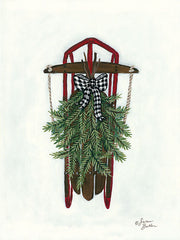 BAKE117 - Vintage Winter Sled - 12x16