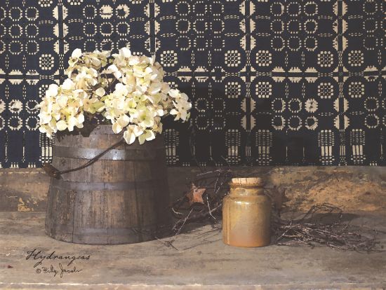 Billy Jacobs BJ178 - Hydrangeas Hydrangeas, Bucket, Crock, Flowers, Rusty Star from Penny Lane