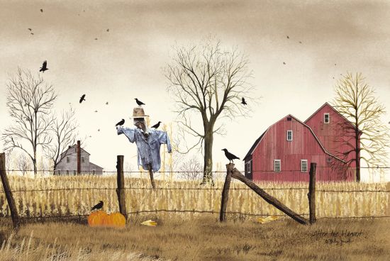 Billy Jacobs BJ184 - After the Harvest Farm, Barn, Scarecrow, Pumpkins, Corn Stalks, Crows from Penny Lane