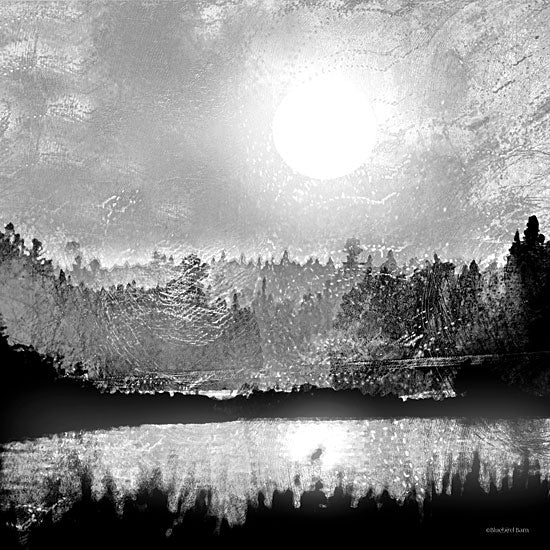 Bluebird Barn BLUE108 - Big Moon Lake - 12x12 Landscape, Black & White, Trees, Filter from Penny Lane