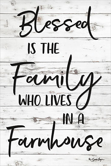 Susie Boyer BOY404 - Blessed is the Family - 12x18 Blessed, Family, Farmhouse, Signs, Wood from Penny Lane