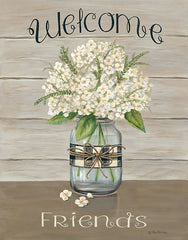 BR470 - Welcome Friends Mason Jar - 12x16