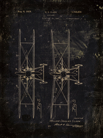 Cloverfield & Co CC135 - Airplane Patent I - Airplane, Blueprints, Patents from Penny Lane Publishing