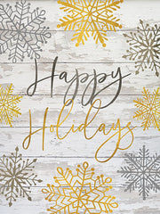 CIN1251 - Happy Holidays Snowflakes - 12x16