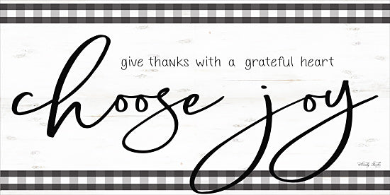 Cindy Jacobs CIN1703 - CIN1703 - Choose Joy - 18x9 Choose Joy, Thankful, Gingham, Black & White from Penny Lane