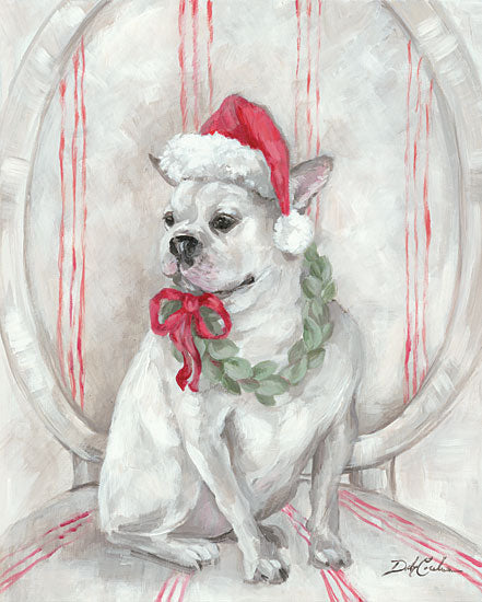 Debi Coules DC111 - French Bulldog Santa French Bulldog, Santa Claus, Chair, Wreath from Penny Lane