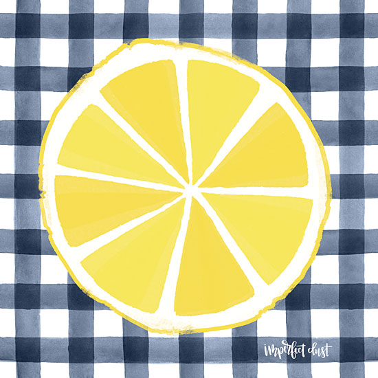 Imperfect Dust DUST352 - DUST352 - Lemon Slice - 12x12 Lemon, Lemon Slice, Calligraphy, Plaid from Penny Lane