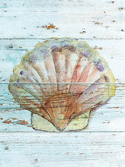 JG Studios JGS119 - JGS119 - Seashell I - 12x16 Seashell, Nautical, Wood Background from Penny Lane